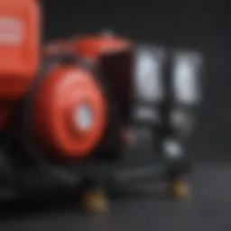 Different types of air compressors displayed