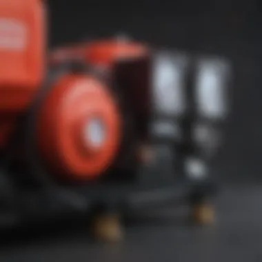 Different types of air compressors displayed