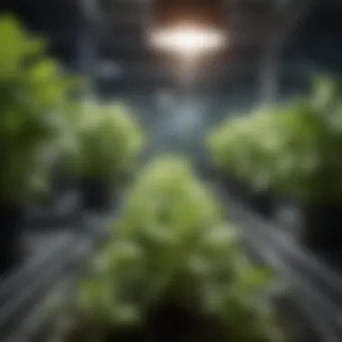 Nutrient-Rich Solution Close-up of a nutrient-rich solution in a hydroponic system