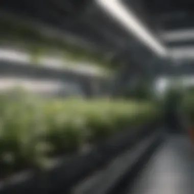 Efficient Airflow for Plant Health Ventilation system ensuring proper airflow in a hydroponics setup.