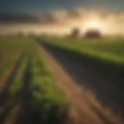 Vandalia agricultural landscape showcasing diverse crops