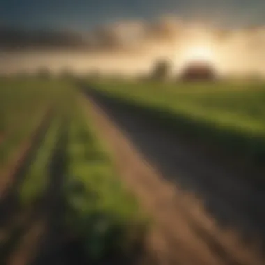 Vandalia agricultural landscape showcasing diverse crops