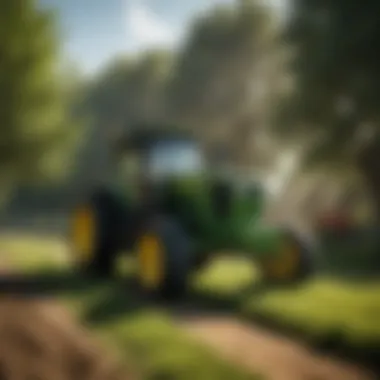 Sustainable farming practices endorsed by John Deere in a Derry farm setting