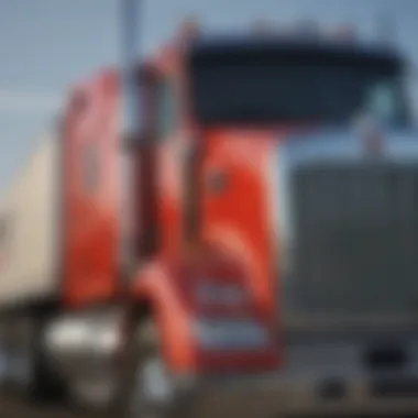 Close-Up of Kenworth Truck Features