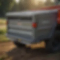 Durable and rugged Knapheide truck bed tool box designed for agricultural use
