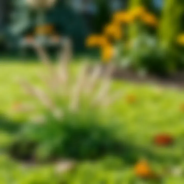 Techniques for Maintaining a Thriving Lawn Healthy lawn care techniques demonstrated in a vibrant garden