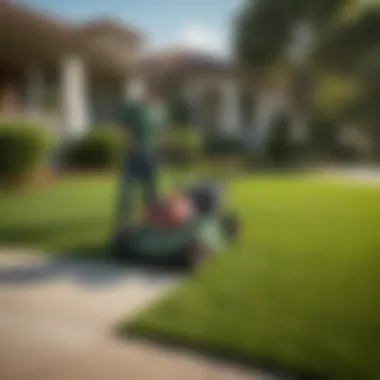 Expert Lawn Maintenance by Local Hispanic Services Lush green lawn maintained by Hispanic landscaping services