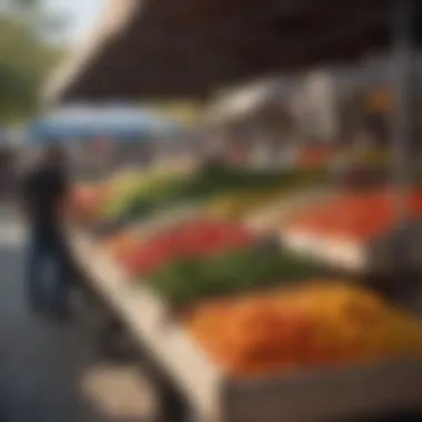 Local Farmers Market Opportunities A vibrant local farmer's market showcasing fresh produce