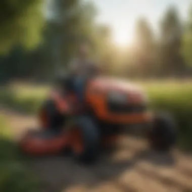 Infographic illustrating different financing options for mowers