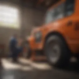 Napa oil filter cutter in action demonstrating efficiency