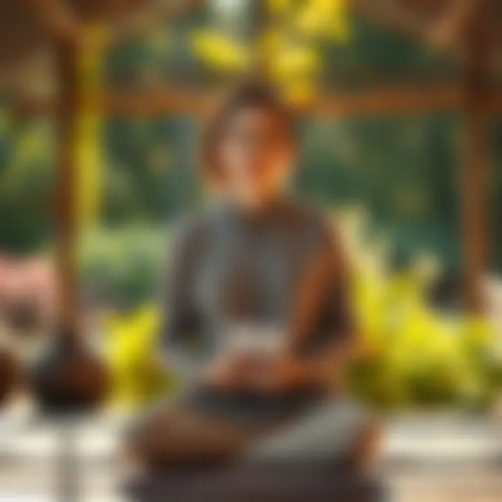 A tranquil setting for meditation and mindfulness practices