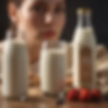 Diverse plant-based milk options
