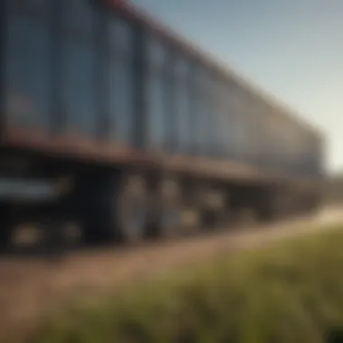 A modern cattle trailer showcasing advanced technology