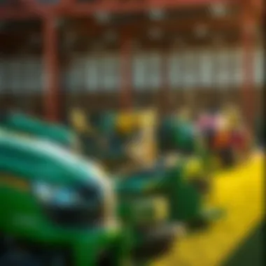 Showcase of Jacobsen turf equipment models