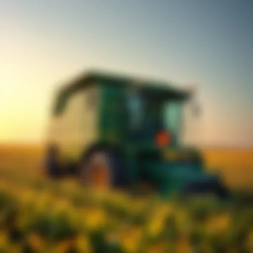 Ag bagger in a field showcasing efficiency in crop management