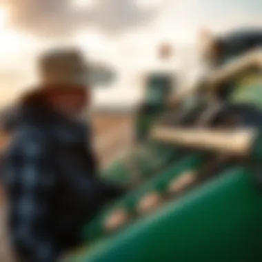 Farmer selecting the right ag bagger dealer