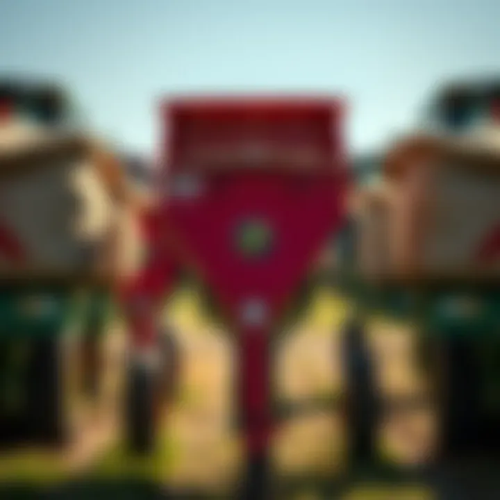 Different types of ag baggers displayed for comparison