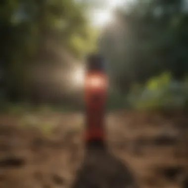Nebo Blast RC Flashlight in Agricultural Application Nebo Blast RC flashlight being used in an agricultural setting