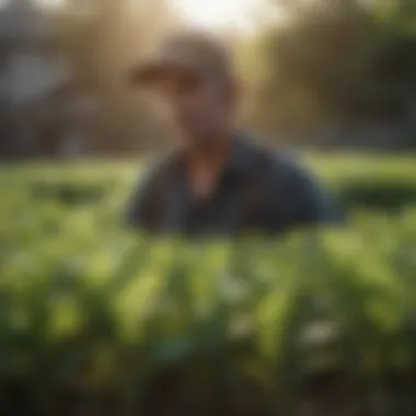 A lush crop demonstrating sustainable farming practices