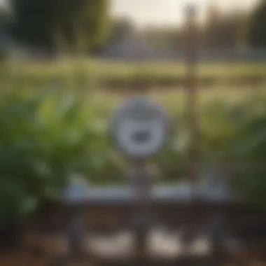 Efficient Installation of Water Meters in Agriculture Water meter installed in an agricultural setting