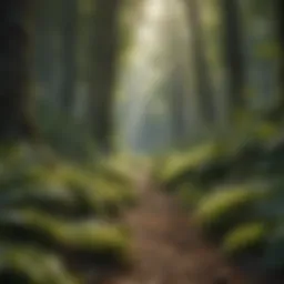 A lush forest illustrating biodiversity