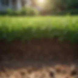 Close-up of a lush green lawn highlighting optimal soil moisture