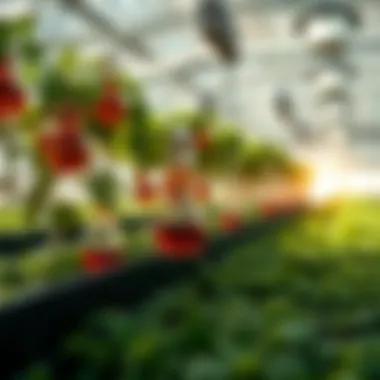 Visual representation of nutrient composition in hydroponic solutions