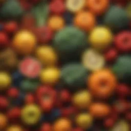 A variety of colorful fruits and vegetables showcasing their nutritional value