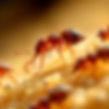 Microscopic view of Orkin mites revealing their unique characteristics