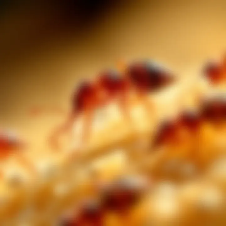 Microscopic view of Orkin mites revealing their unique characteristics