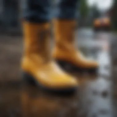 Durable Over the Shoe Rain Boots Durable over the shoe rain boots designed for outdoor work