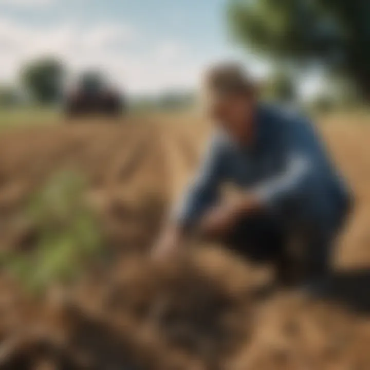 Farmers implementing cultural practices to enhance crop resilience.