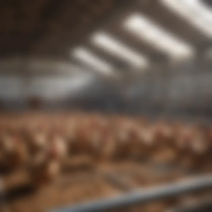 Effective biosecurity measures implemented in a poultry farm