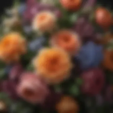 Arranged Preserved Flowers A beautifully arranged bouquet of preserved flowers