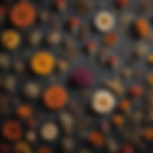 A collection of dried flowers showcasing various preservation techniques