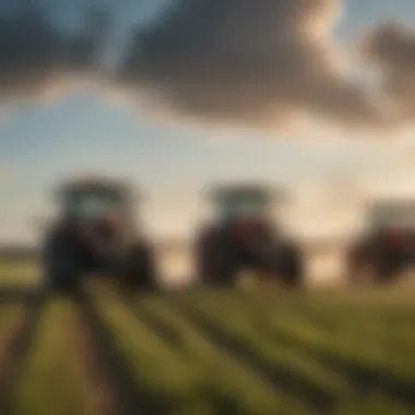 Diverse Types of Professional Sprayers An array of different types of sprayers used in modern farming
