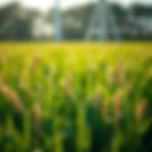 Vibrant rye grass fields in Florida showcasing lush growth
