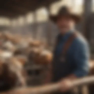 Best Practices for Livestock Management Farming expert discussing livestock management