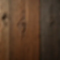 A close-up view of sawnwood planks showcasing their texture and grain patterns