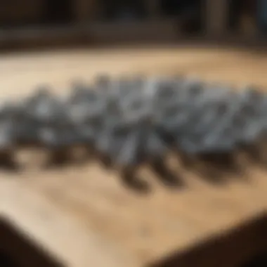 Variety of SS Carriage Bolts Various sizes of SS carriage bolts arranged on a rustic wooden surface.