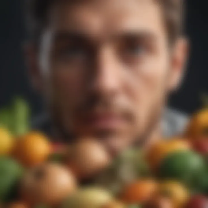Visual representation of consumer behavior towards food waste