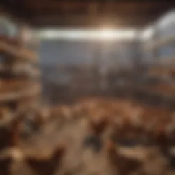 Chickens in a well-maintained coop