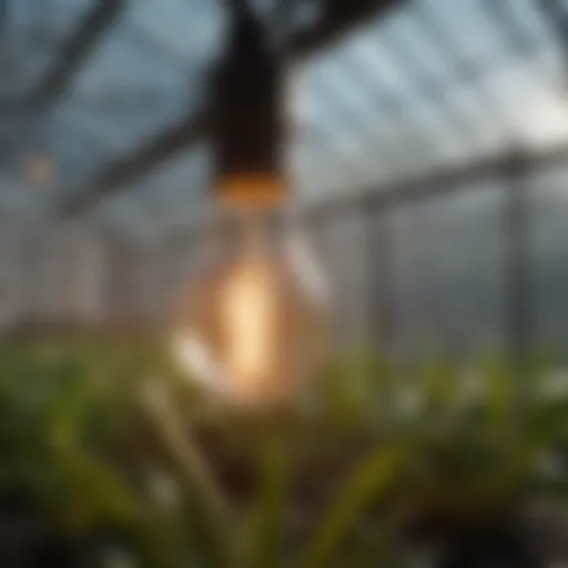 SunMaster bulb illuminating a greenhouse