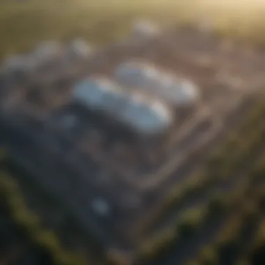 Advanced Carbon Capture Technology A carbon capture facility equipped with advanced technology