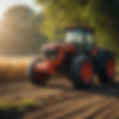 Technological Innovations in Farming Equipment Modern tractors in action, highlighting technological advancements in agriculture.