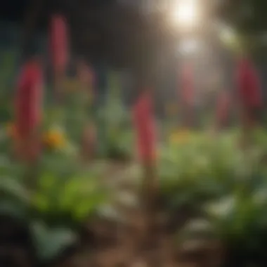 Thriving Flora Vibrant plants thriving with the use of organic nutrients