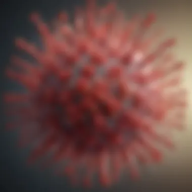 Illustration of HIV virus structure