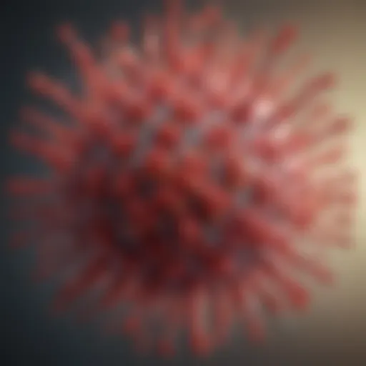 Illustration of HIV virus structure