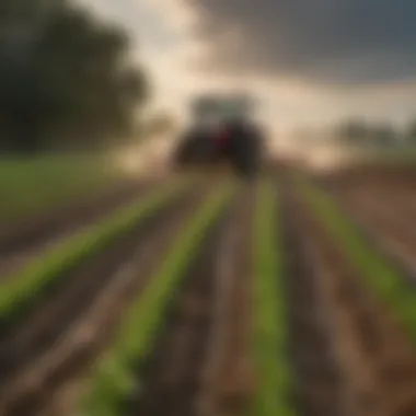 Pre-Emergent Herbicides in Action Visualization of pre-emergent herbicides in agricultural fields