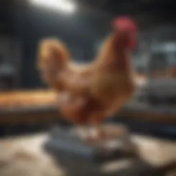 Innovative design of a motorized chicken plucker showcasing its features